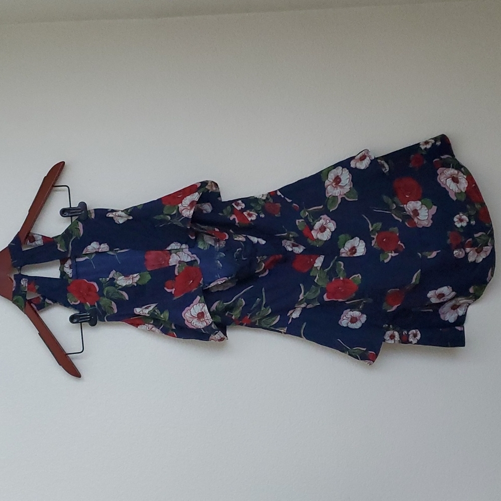 StyleDome Floral Ruffle Dress - Picture 2 of 7